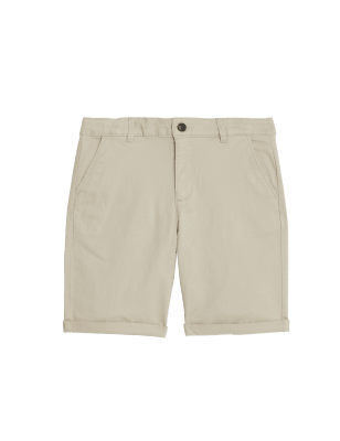 

Boys M&S Collection Cotton Rich Chino Shorts (6-16 Yrs) - Stone, Stone