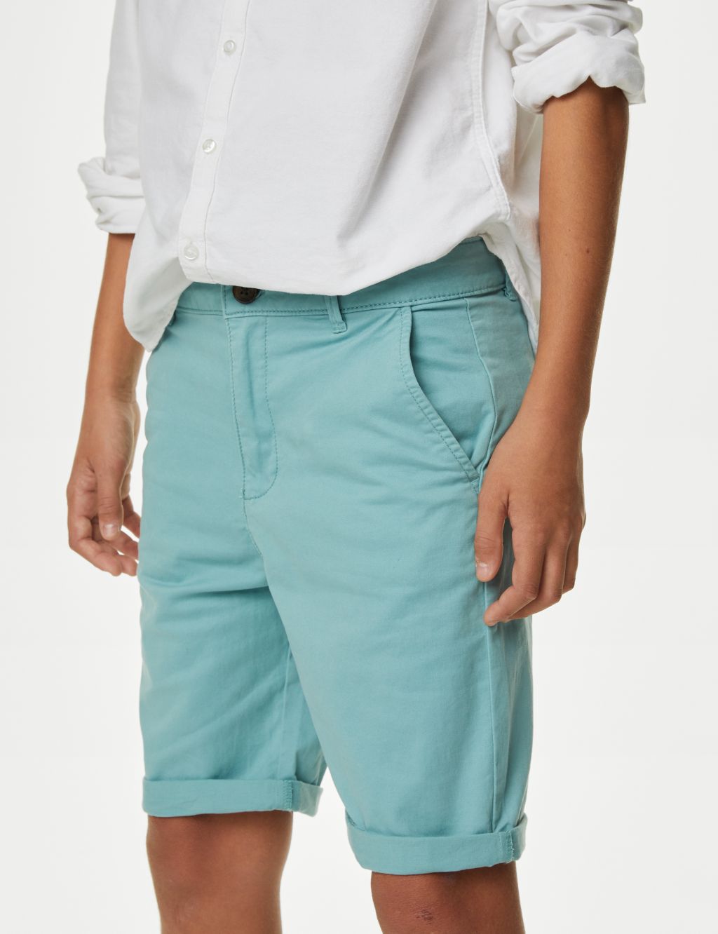 Cotton Rich Chino Shorts (6-16 Yrs) image 2
