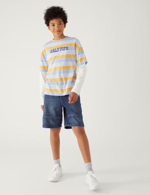 

M&S Collection Denim-Shorts (6-16 J.) - Dark Denim, Dark Denim