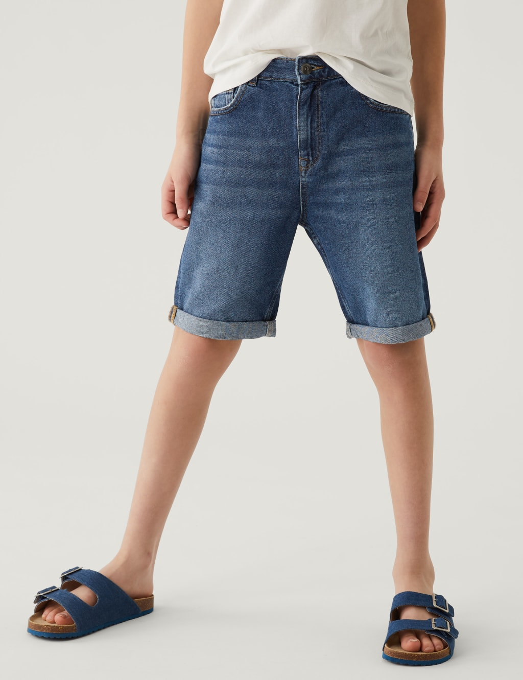 Denim Shorts (6-16 Yrs) image 3