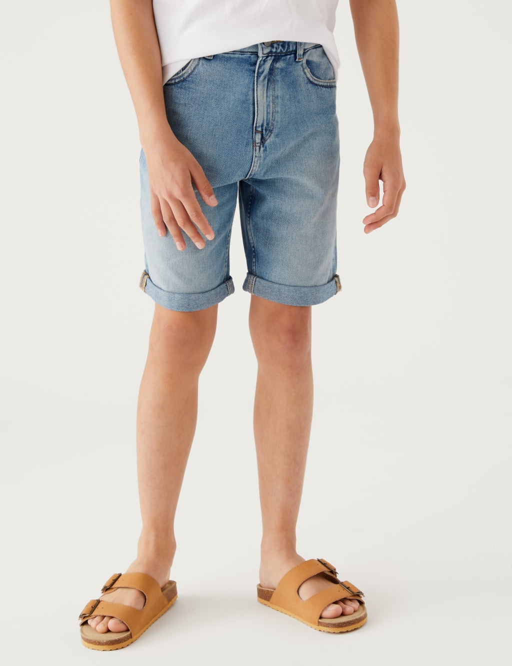 Denim Shorts (6-16 Yrs) image 3