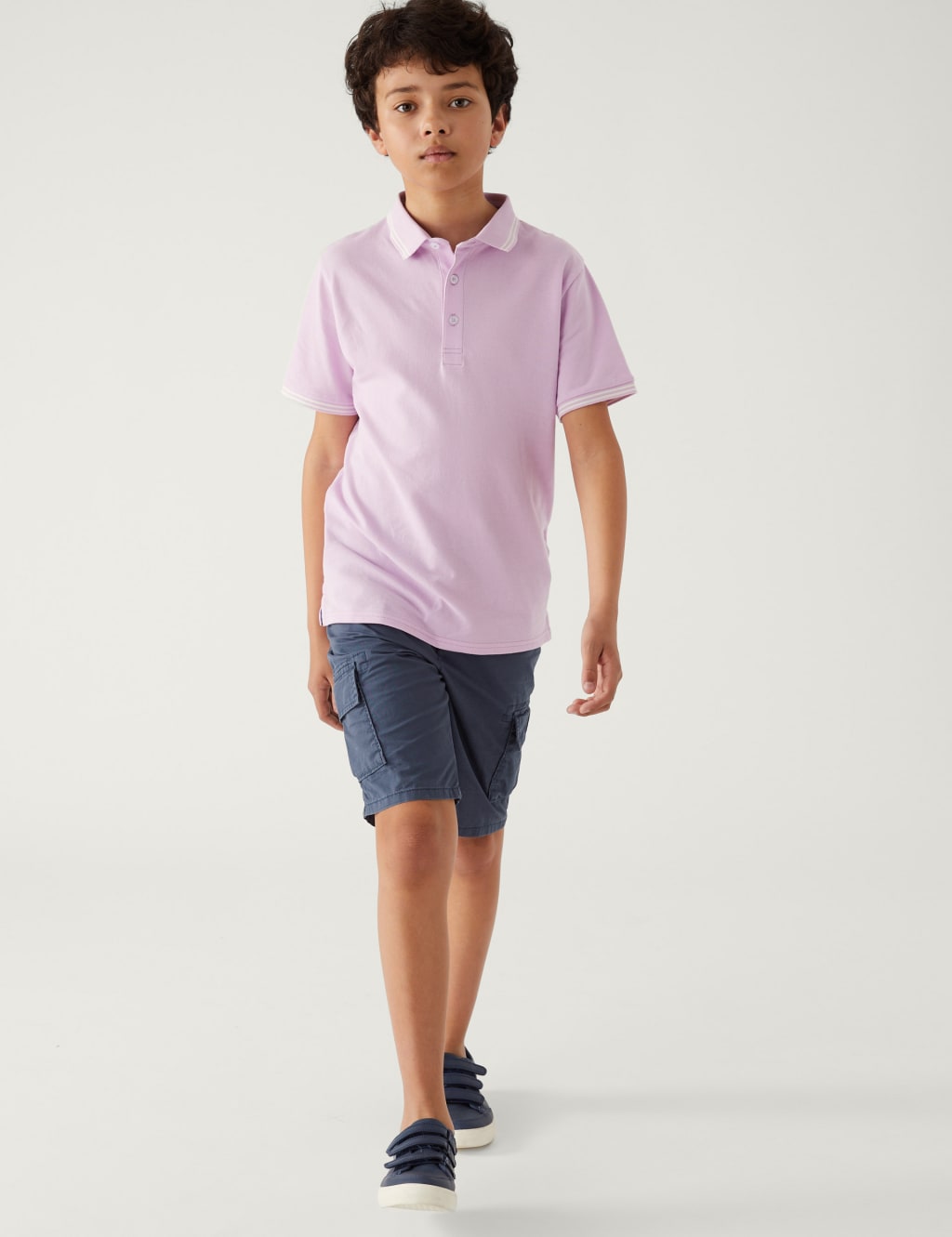 Pure Cotton Cargo Shorts (6 - 16 Yrs) image 1