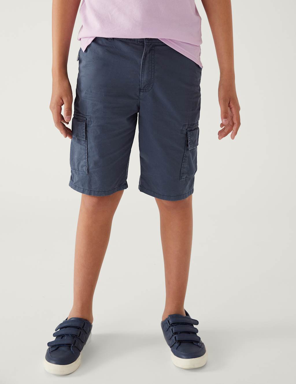 Pure Cotton Cargo Shorts (6 - 16 Yrs) image 3