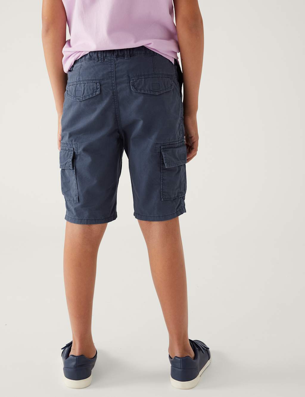 Pure Cotton Cargo Shorts (6 - 16 Yrs) image 4