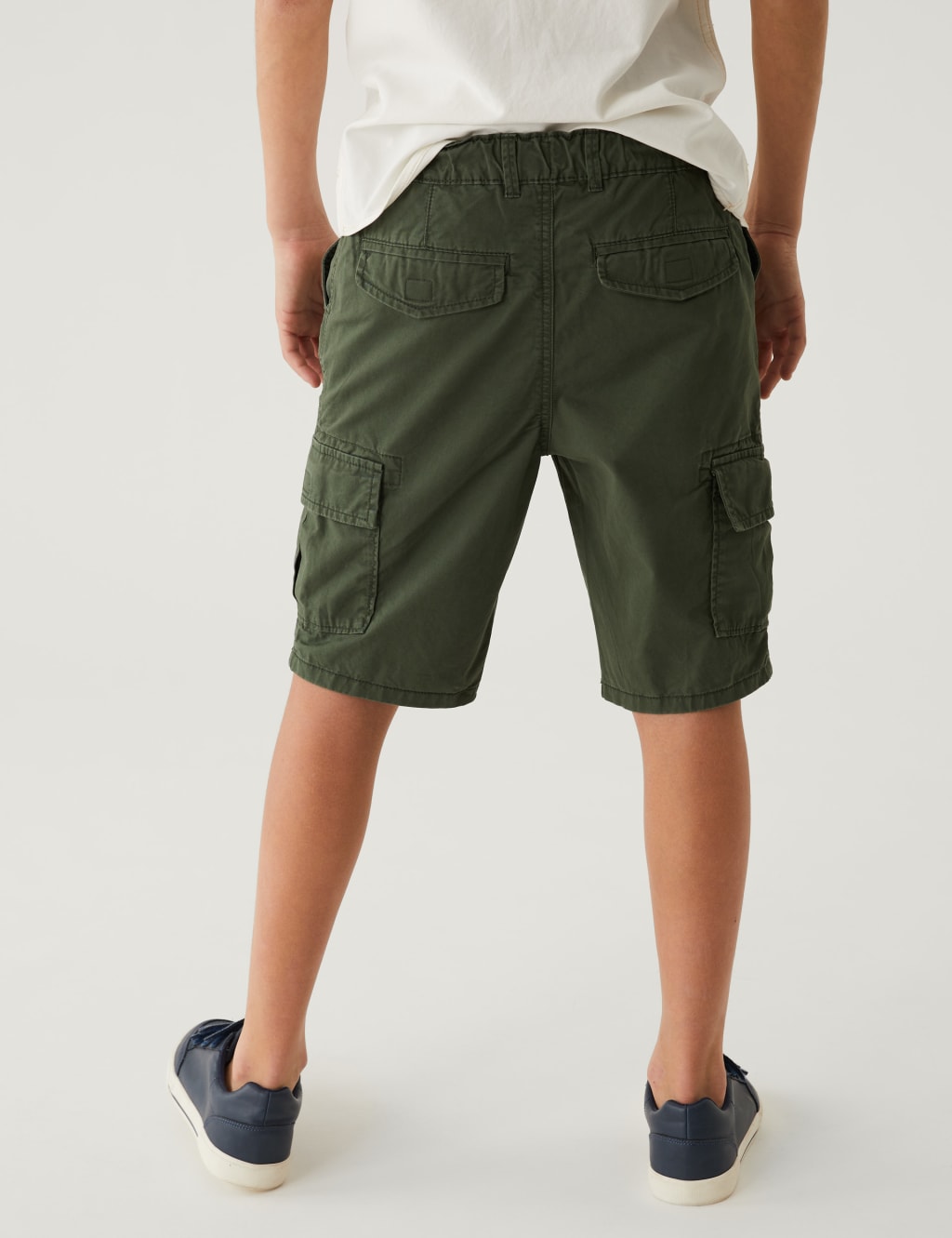 Pure Cotton Cargo Shorts (6 - 16 Yrs) image 4