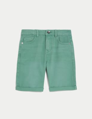 

M&S Collection Pantalón corto 100% algodón denim (6-16 años) - Green, Green