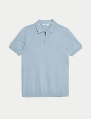 Pure Cotton Knitted Polo Shirt (6-16 Yrs)
