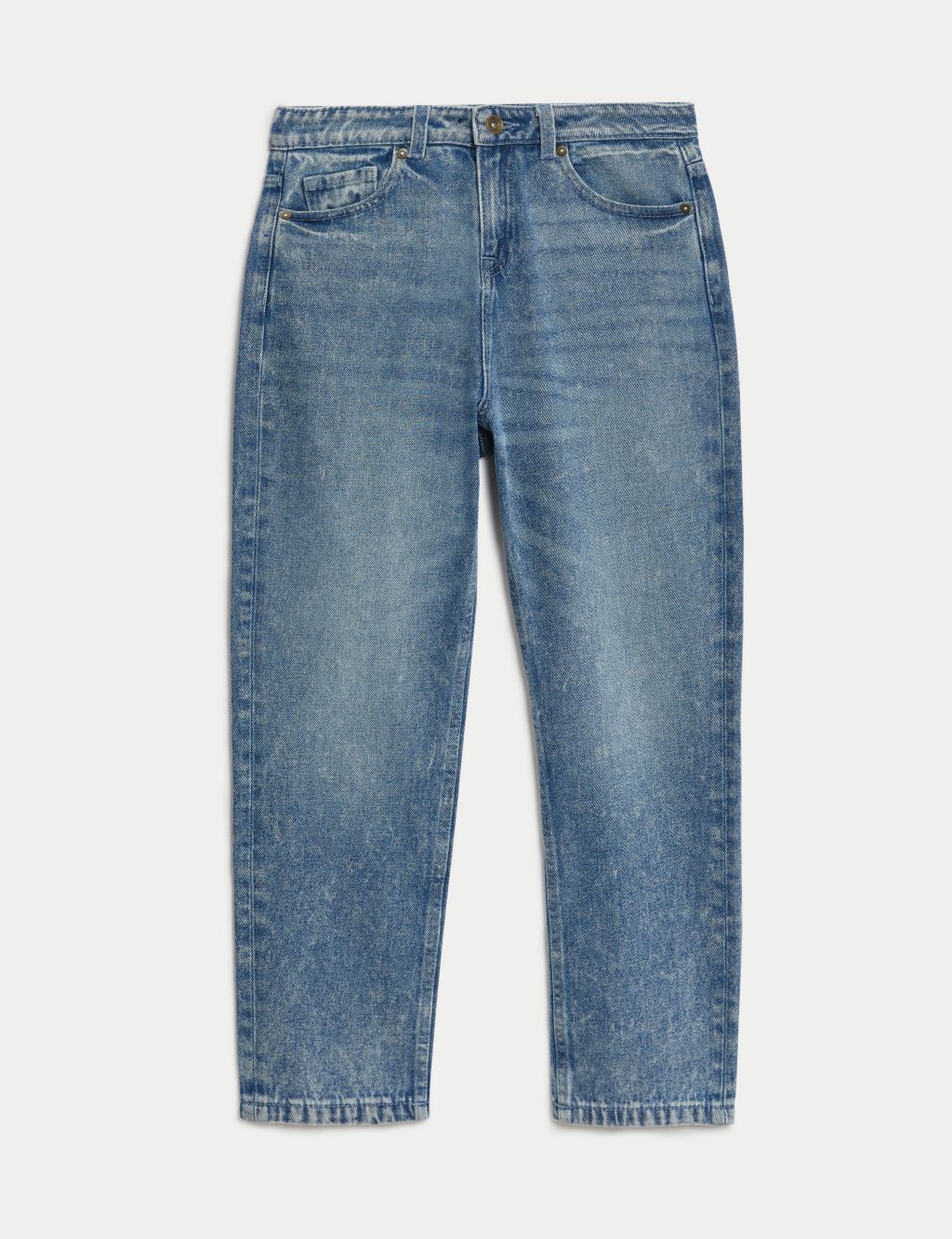 Relaxed Pure Cotton Jeans (6-16 Yrs) image 2