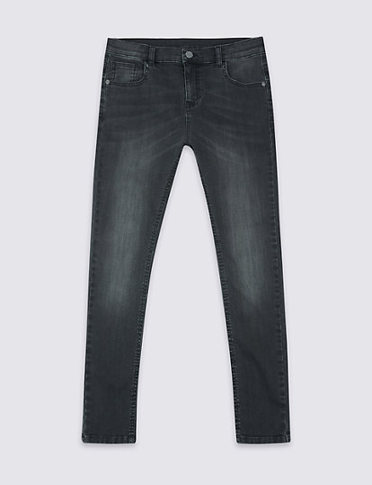 Cotton Skinny Leg Jeans with Stretch (3-14 Years)