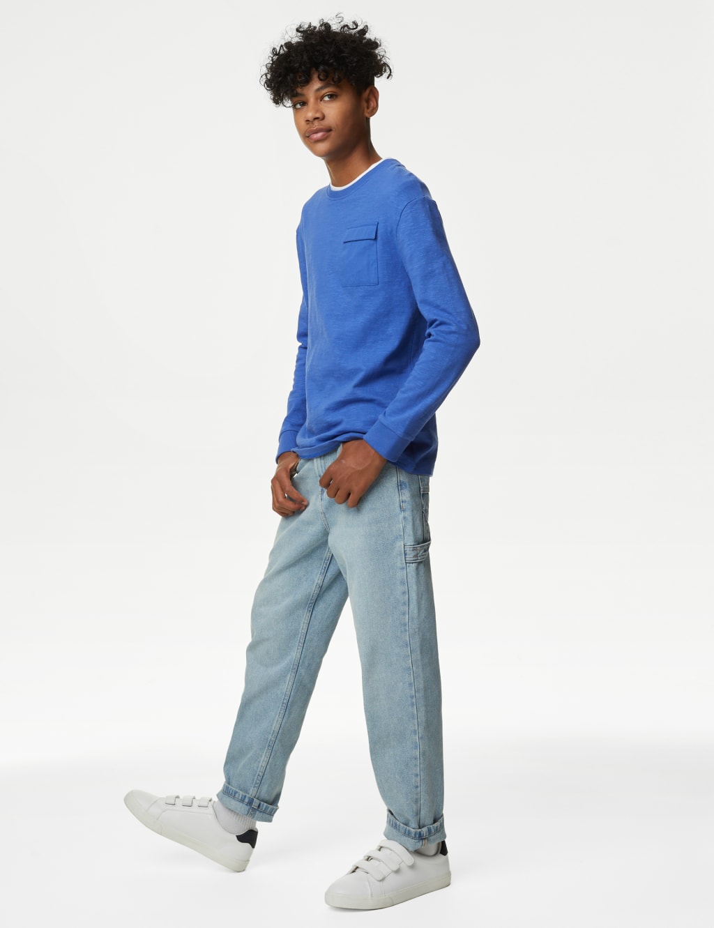 Relaxed Denim Jeans (6-16 Yrs) image 1