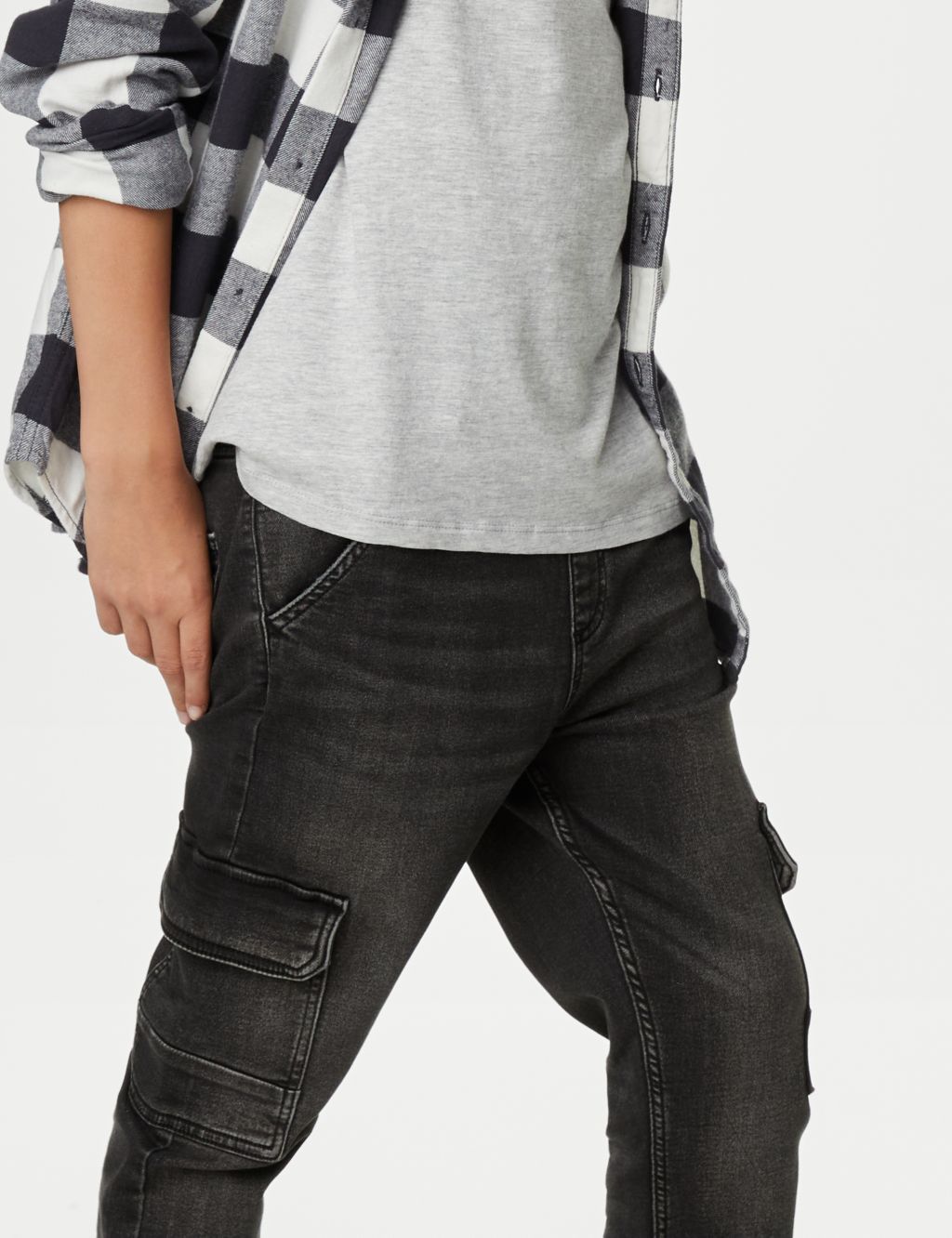 Regular Cotton Rich Jeans (6-16 Yrs) image 3