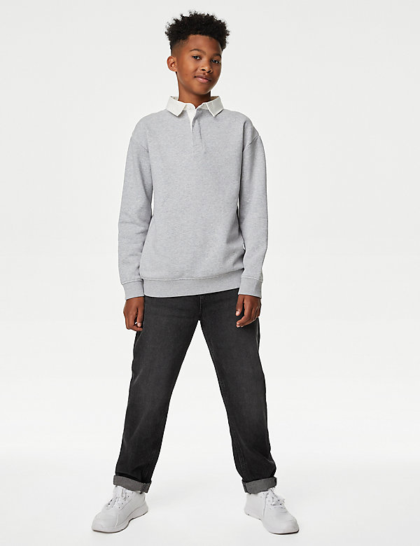 Relaxed Pure Cotton Jeans (6-16 Yrs) - NZ