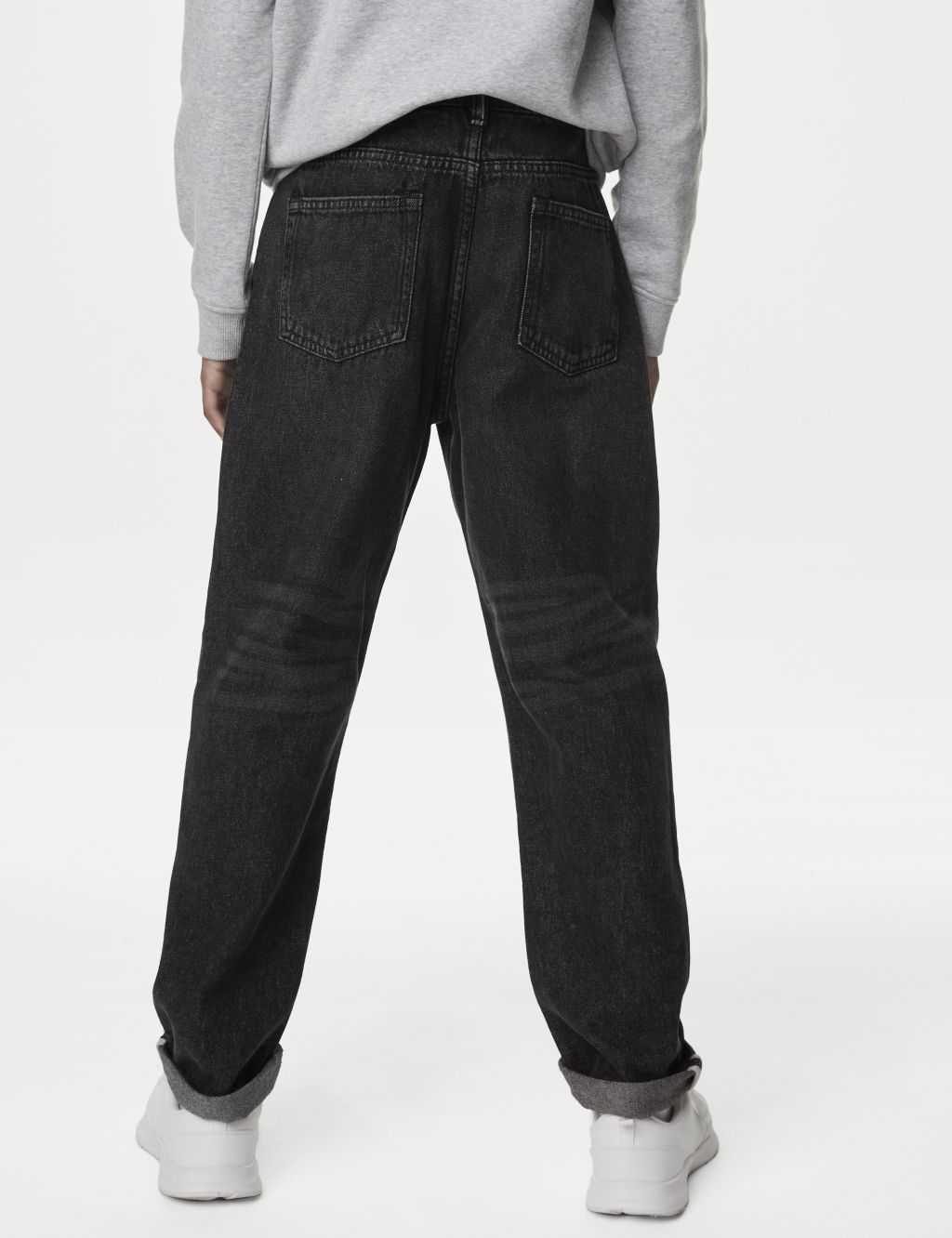 Relaxed Pure Cotton Jeans (6-16 Yrs) image 5