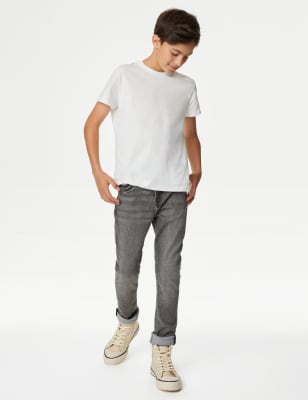 

Boys M&S Collection Skinny Denim Jeans (6-16 Yrs) - Mid Grey, Mid Grey