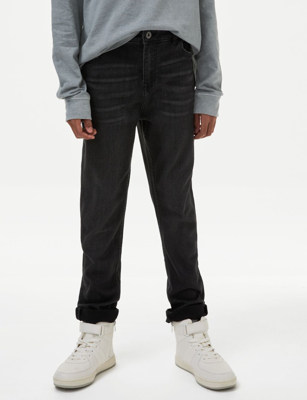 Skinny Cotton Rich Jeans (6-16 Yrs) image 3