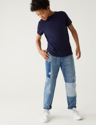 Relaxed Patchwork Denim Jean (6-16 Yrs)