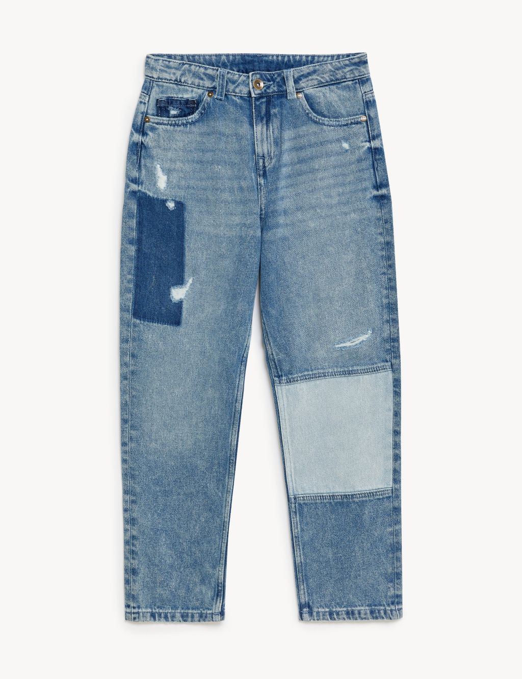 Relaxed Patchwork Denim Jean (6-16 Yrs) image 2