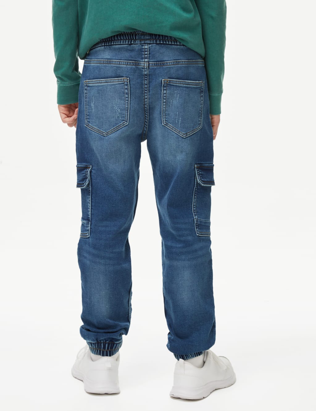 Denim Cargo Joggers (6-16 Yrs) image 5