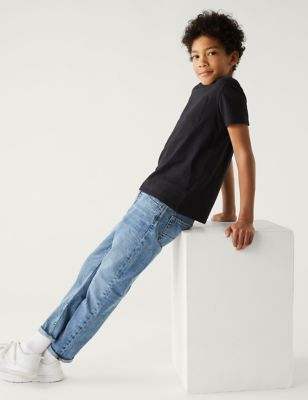 waarde Maak los wees gegroet Biologisch katoenen jeans met normale pasvorm (6-16 jaar) | M&S NL