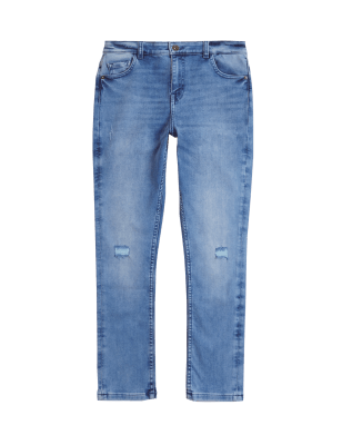 

Boys The Smith Skinny Fit Cotton with Stretch Jeans (3-16 Yrs) - Pale Blue Mix, Pale Blue Mix