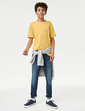 Smith 紧身版型棉质弹性牛仔裤（3-16 岁）