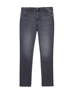 

Boys The Jones Straight Fit Cotton with Stretch Jeans (6-16 Yrs) - Mid Grey, Mid Grey