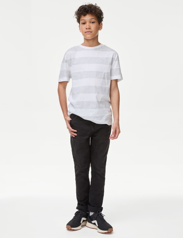 Regular Fit Cotton with Stretch Jeans (3-16 Yrs)