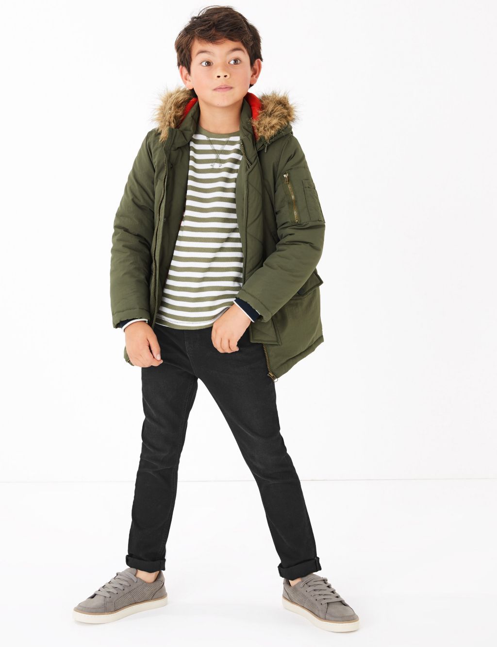 The Jones Straight Fit Cotton with Stretch Jeans (6-16 Yrs) image 6