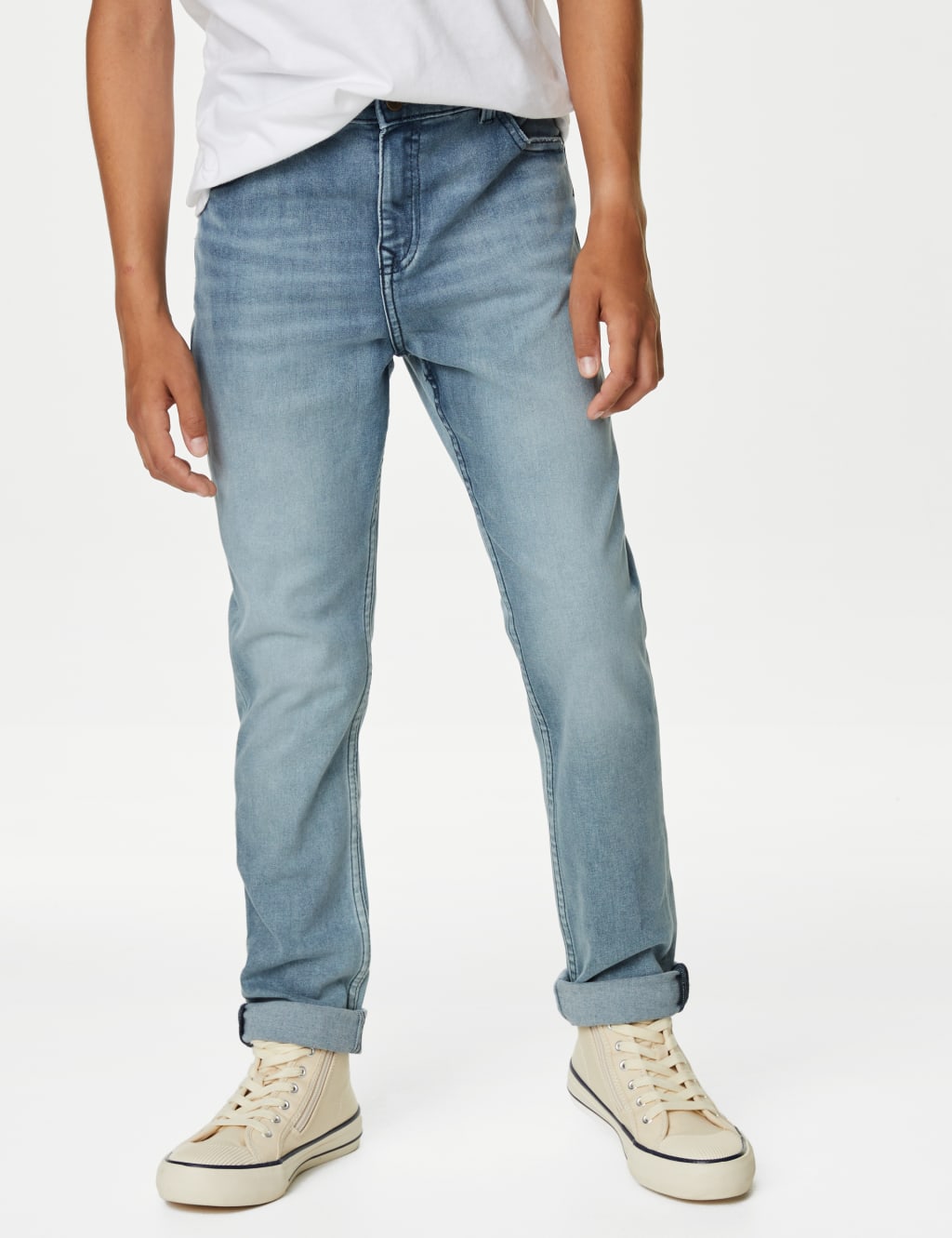 The Jones Straight Fit Cotton with Stretch Jeans (6-16 Yrs) image 3