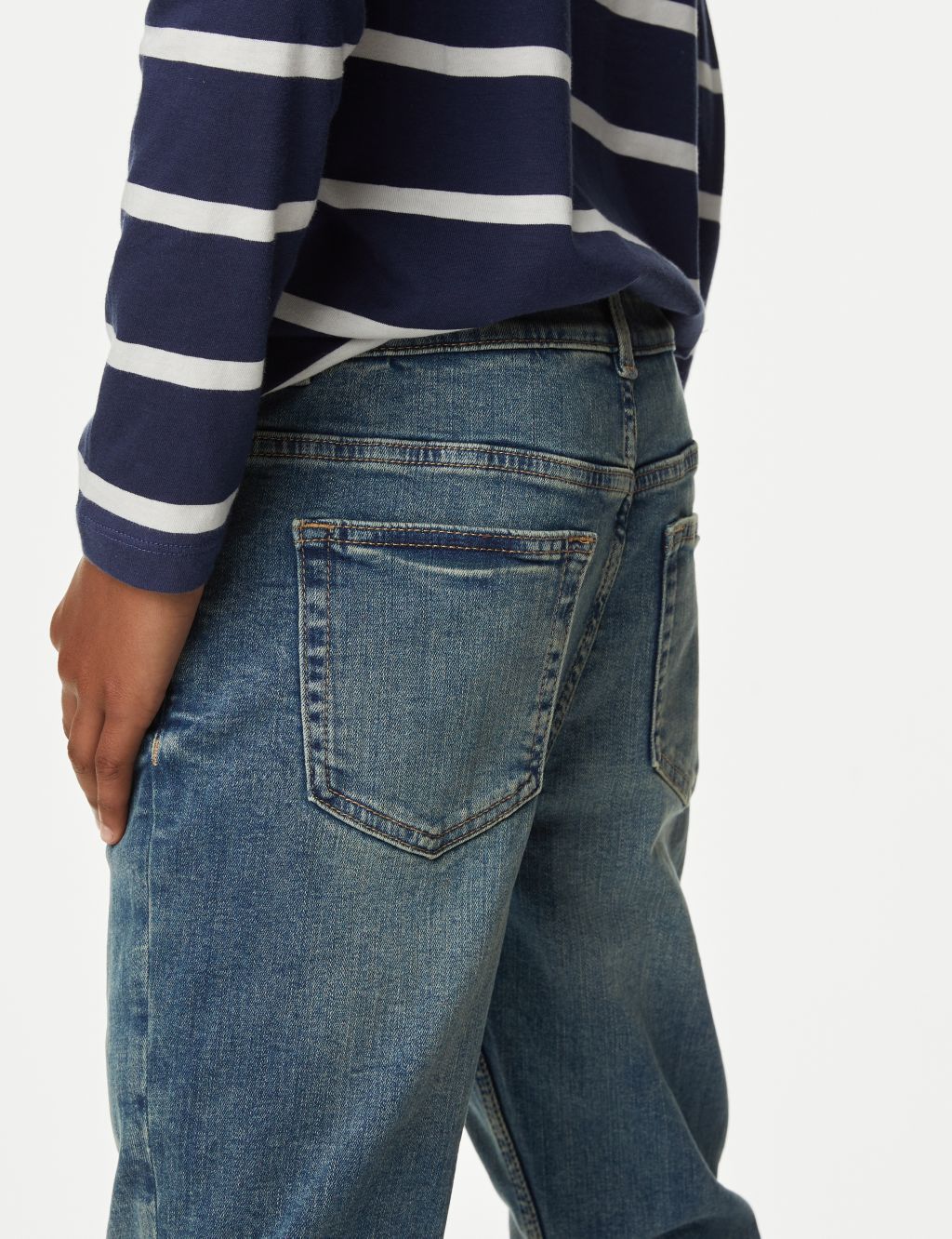 The Jones Straight Fit Cotton with Stretch Jeans (6-16 Yrs) image 2