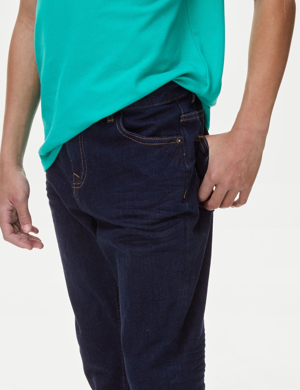 The Jones Straight Fit Cotton with Stretch Jeans (6-16 Yrs) image 3