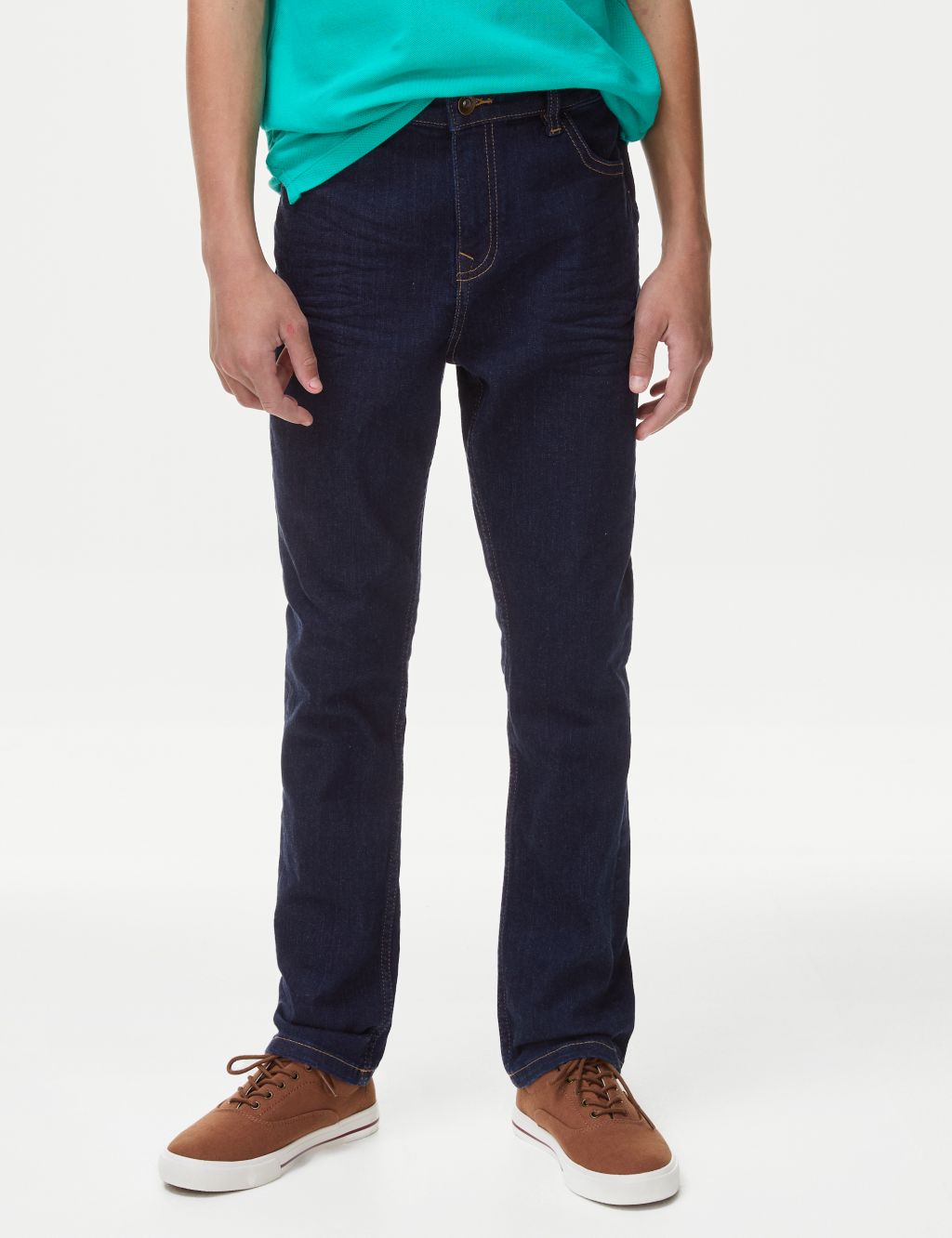 The Jones Straight Fit Cotton with Stretch Jeans (6-16 Yrs) image 3