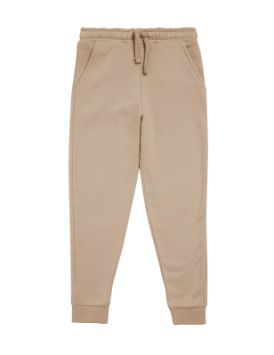 

M&S Collection Pantalón deportivo unisex de algodón (6-16 años) - Brown Tint, Brown Tint