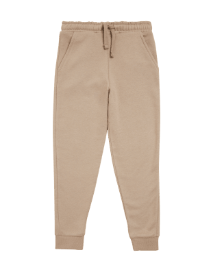 

Boys M&S Collection Unisex Cotton Rich Joggers (6-16 Yrs) - Brown Tint, Brown Tint