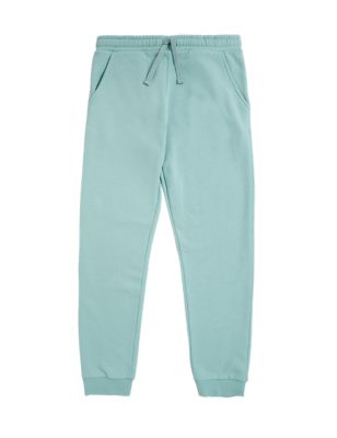 

Boys M&S Collection Unisex Cotton Rich Joggers (6-16 Yrs) - Dusted Aqua, Dusted Aqua