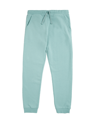 

M&S Collection Unisex-Jogginghose mit hohem Baumwollanteil (6-16 J.) - Dusted Aqua, Dusted Aqua