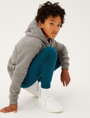 

Boys M&S Collection Unisex Cotton Rich Joggers (6-16 Yrs) - Petrol Green, Petrol Green