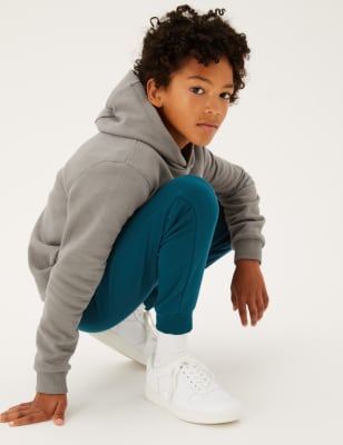 

Boys M&S Collection Unisex Cotton Rich Joggers (6-16 Yrs) - Petrol Green, Petrol Green