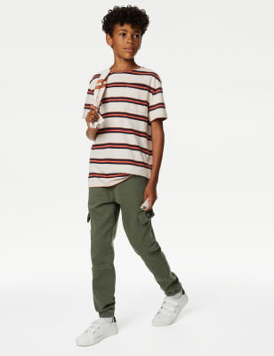 

Boys M&S Collection Cotton Rich Cargo Trousers (6-16 Yrs) - Khaki, Khaki