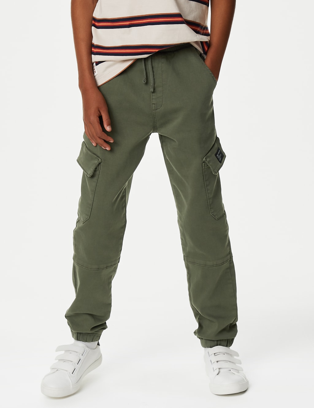 Cotton Rich Cargo Trousers (6-16 Yrs) image 4