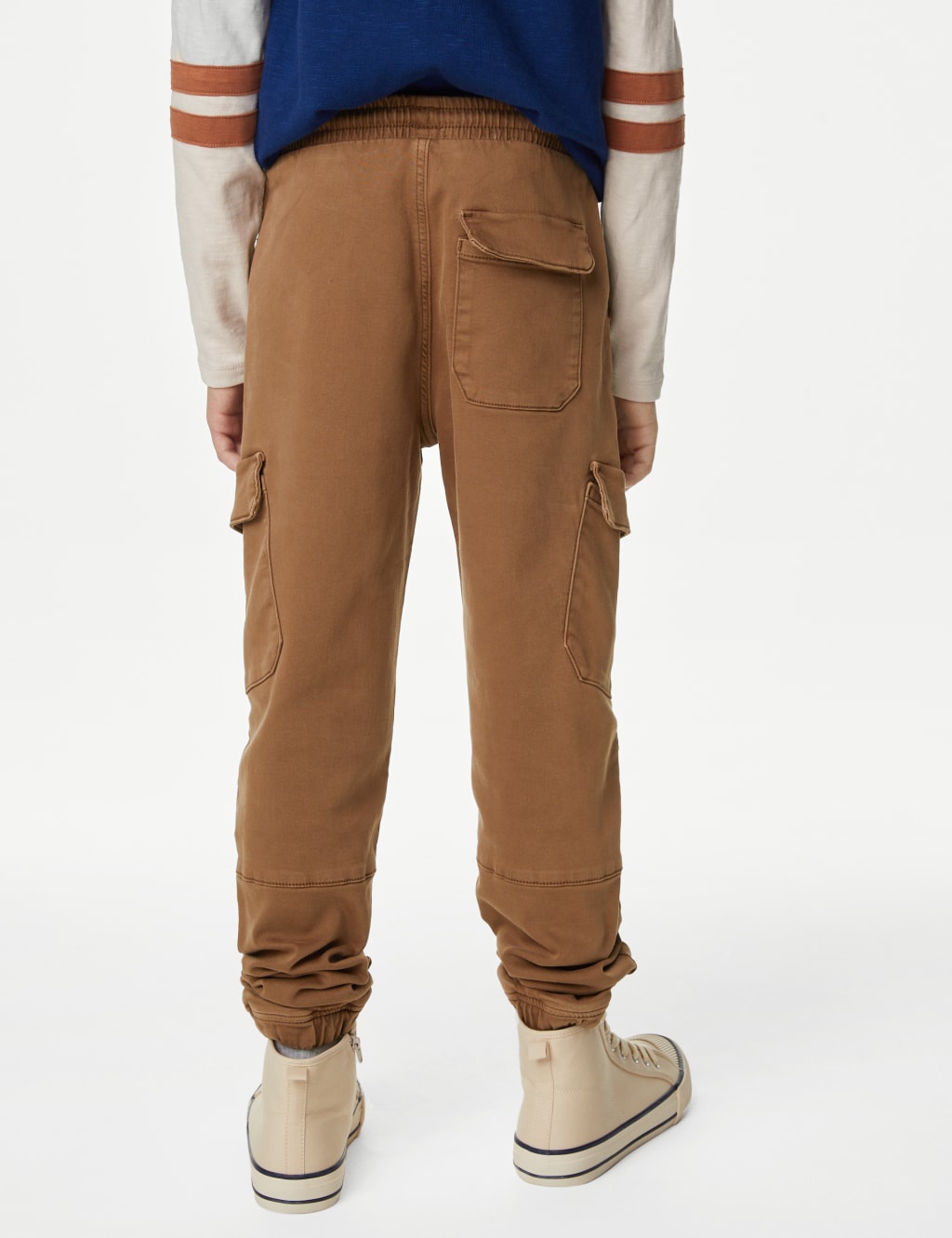 Cotton Rich Cargo Trousers (6-16 Yrs) image 5