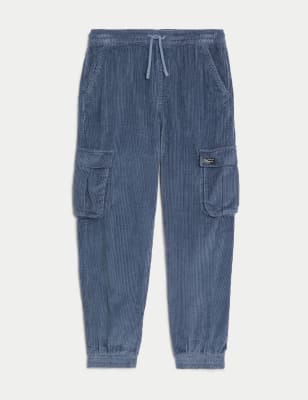 

M&S Collection Cord-Cargo-Hose aus reiner Baumwolle (6-16 Jahre) - Grey Blue, Grey Blue
