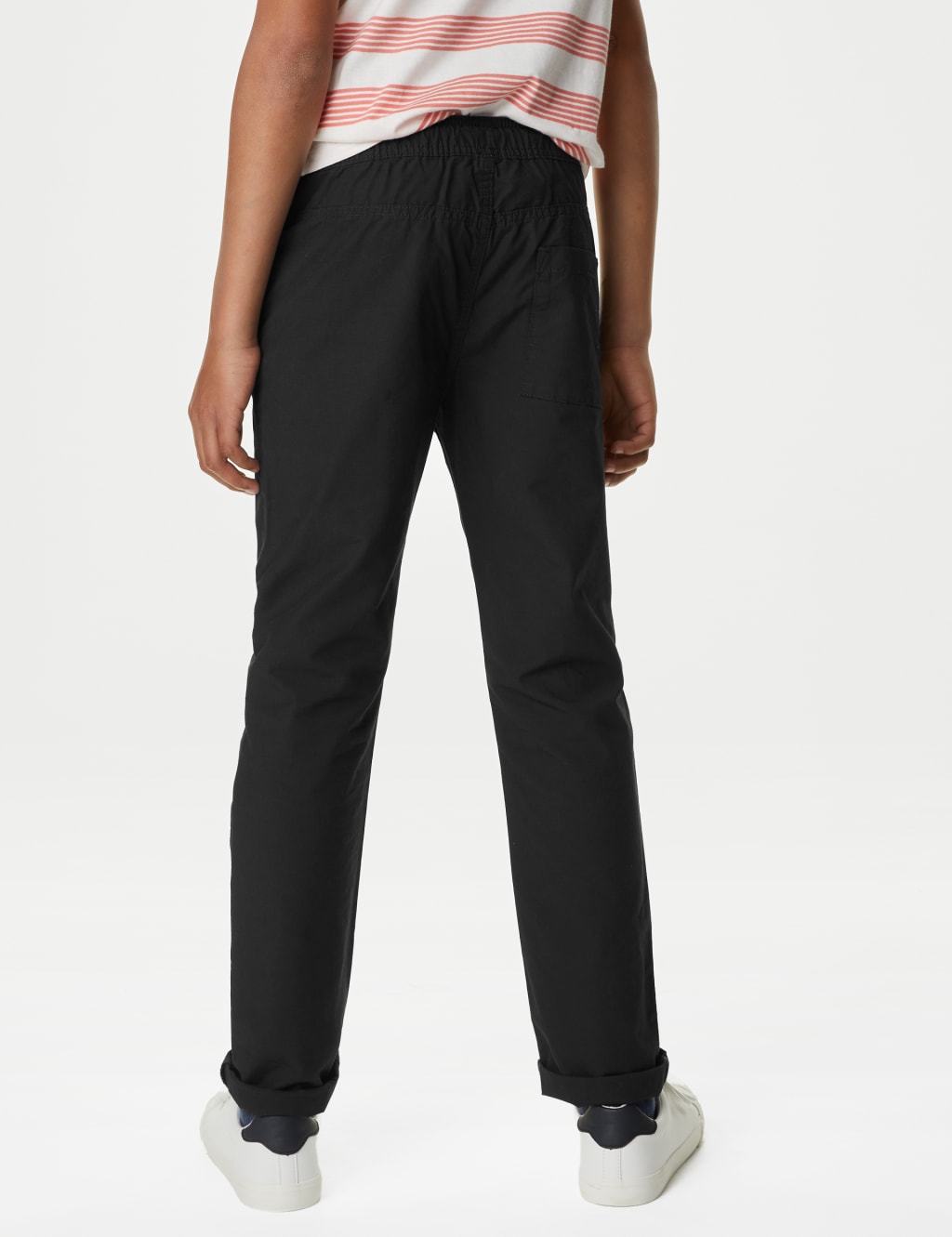 2pk Pure Cotton Ripstop Trousers (6-16 Yrs) image 4