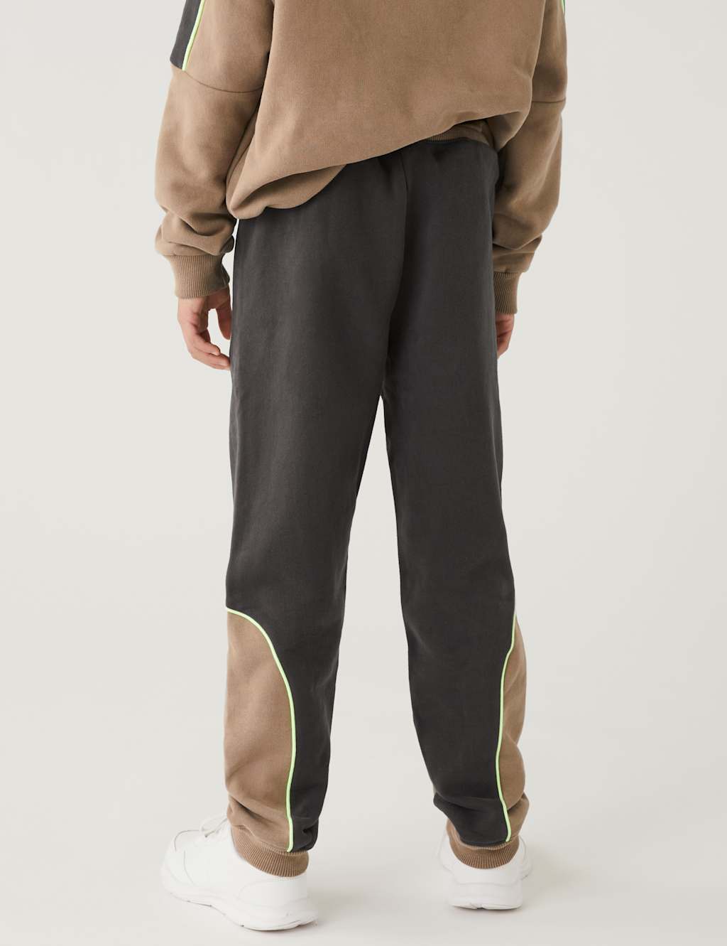 Cotton Rich Colour Block Joggers (6-16 Yrs) image 5