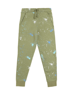 

Boys M&S Collection Cotton Rich Paint Splat Joggers (6-16 Yrs) - Khaki Mix, Khaki Mix