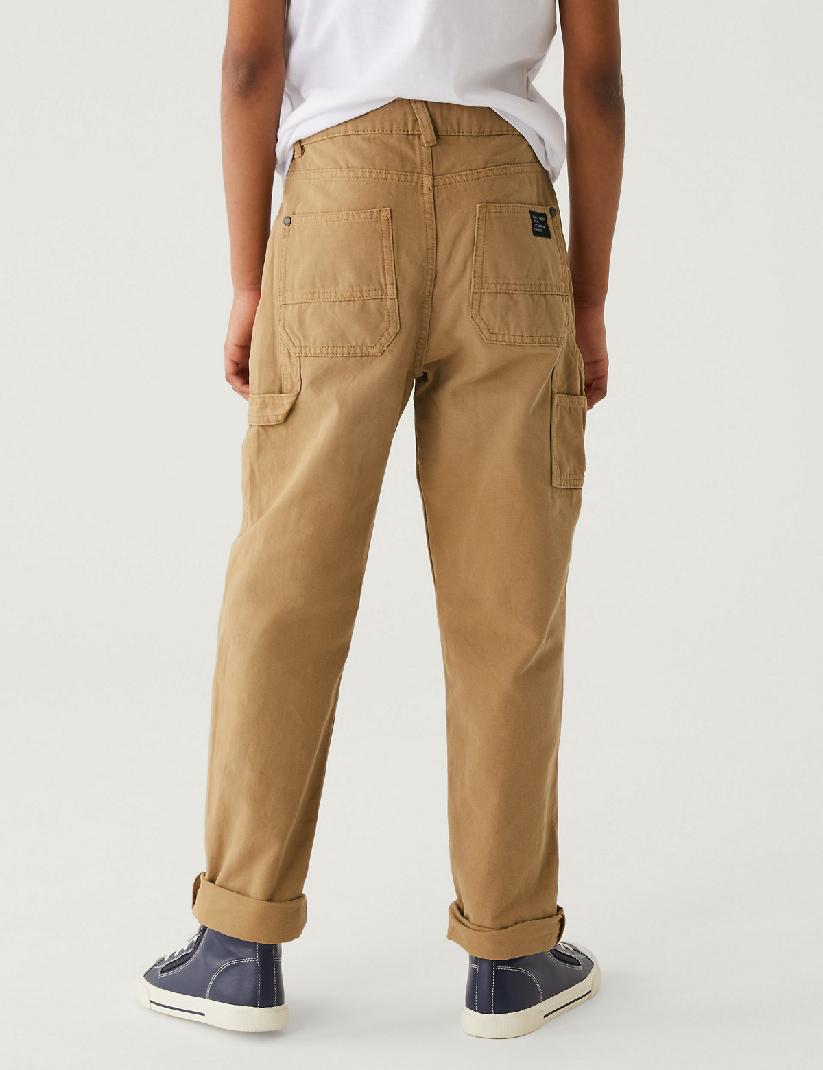 Relaxed Pure Cotton Trousers