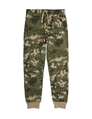 

M&S Collection Pantalón deportivo de algodón de camuflaje (6-16 años) - Multi, Multi