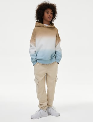 Cotton Rich Cuffed Cargo Trousers (6-16 Yrs)