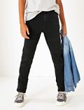 Regular Fit Cotton Biker Jeans (3-16 Years)