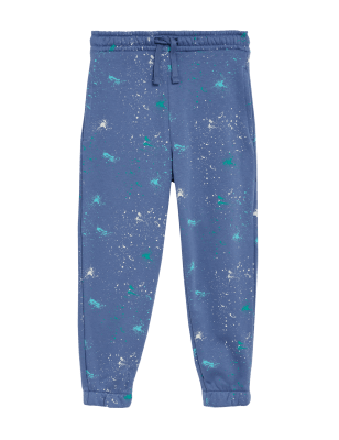 

Boys M&S Collection Cotton Rich Paint Splat Joggers (6-16 Yrs) - Mid Blue, Mid Blue